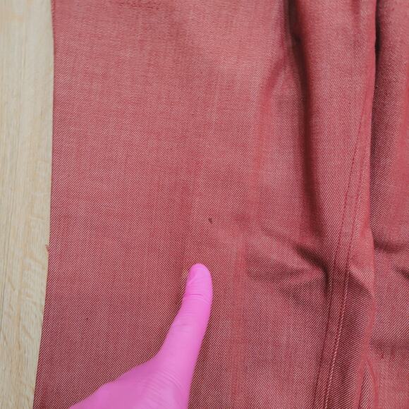 Vintage 70s Levi's Sta-Prest Flare Jeans 38x29 Talon Zip Disco Red Big-E - Picture 5 of 14